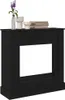 vidaXL Cornice per caminetto in rovere nero 90x30x90 cm Anteprima dell’immagine prodotto 4
