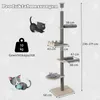 Arbre à chat COSTWAY du sol au plafond, 236-271 cm, arbre à Voir les images du produit 5
