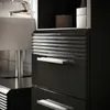Badezimmer Hochschrank "Leon" schwarz Hochglanz Badschrank Produktbild-Vorschau 9