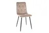 Sedia da pranzo imbottita WIEKA - nero / beige scuro Anteprima dell’immagine prodotto 1