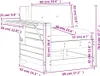 vidaXL Gartensofa mit Armlehne und Kissen Wachsbraun Produktbild-Vorschau 8