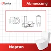 LAVITA NEPTUN Toilette Komplett Sett Keramik | Spülrandlose Produktbild-Vorschau 11