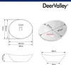 DeerValley Waschbecken Oval Keramik Aufsatzwaschbecken, Produktbild-Vorschau 2