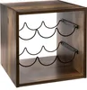 5five Simply Smart Weinregal Indus aus MDF-Platte braun Produktbild-Vorschau 1