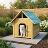 Mucola Hundehütte Outdoor 95CM wetterfest Hundekäfig Holz Produktbild-Vorschau 12