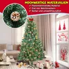 JOIEYOU Umělý vánoční stromek 240 cm se sněhovým efektem, Náhled obrázku produktu 4