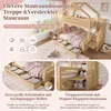 Kinder-Etagenbett 90x200 & 140x200 cm mit Giebeldach, Produktbild-Vorschau 15