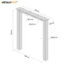 Pieds de table MetaloPro Etamin Lite – 2 pieds métalliques Voir les images du produit 5
