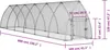vidaXL Gabbia per polli argento 600x105x120 cm Acciaio Anteprima dell’immagine prodotto 9