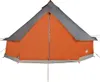 vidaXL Tipi-Familienzelt 12 Personen Grau und Orange Produktbild-Vorschau 1