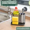 Organizér do dřezu Bremermann s držákem na houbičky a Náhled obrázku produktu 2