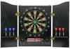 Elektronische Dartscheibe E Dartboard mit Türen Holzoptik Produktbild-Vorschau 1