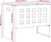 vidaXL Palenisko brązowe 50 x 30 x 40 cm stalowe Podgląd zdjęcia produktu 7