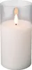 Candela LED in vetro con funzione timer 7,5x15cm bianco Anteprima dell’immagine prodotto 4