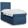 Boxspringbett mit Matratze Blau 80x200 cm Stoff Produktbild-Vorschau 2