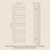 S'AFIELINA 1320x400mm designerski grzejnik łazienkowy Podgląd zdjęcia produktu 13