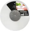 The image shows the packaging of a kitchen accessory, likely a splash guard for mixers or blenders. The packaging includes product information and a lifestyle image of the product in use. Produktbild-Vorschau