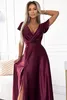 Numoco Abito da cerimonia donna Crysral bordeaux M Anteprima dell’immagine prodotto 4