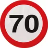 Serviette Verkehrsschild 70 Jahre 20 stk Produktbild-Vorschau 1