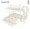 Flieks Etagenbett 90x200cm/180x200cm mit Ausziehbett, Produktbild-Vorschau 7