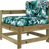 A single outdoor lounge chair with cushions. Náhled obrázku produktu