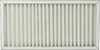 A close-up, top-down view of a rectangular air filter with white pleats and a thin white frame. Produktbild-Vorschau