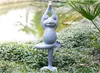Yoga Frosch Gartenfigur stehend aus Magnesia ca. 26 × 18 × Produktbild-Vorschau 3