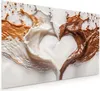 Küchenrückwand Spritzschutz Glas mit Motiv Herzmuster Produktbild-Vorschau 1