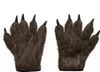 Haarige Monster-Handschuhe braun - Einheitsgröße Produktbild-Vorschau 3