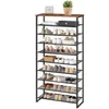 HOOBRO Schuhregal 10 Ebenen – Industrielles Design, Große Produktbild-Vorschau 3