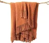 Unyqoos® Chenille-Wohndecke in Rostorange – weiches, Produktbild-Vorschau 1