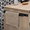 Štýlový vešiak na uteráky bez vŕtania čierny matný 48cm - Náhľad obrázku produktu 3
