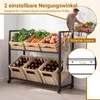 COSTWAY Getränkekistenregal für 6 Kisten, klassisches Regal Produktbild-Vorschau 4