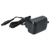 A black power adapter with a cord and a connector. Produktbild-Vorschau