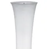 A tall, white fabric lampshade with a flared shape, presented against a white background. Produktbild-Vorschau