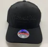 Mitchell & Ness Stretch Snapback Cap - PINSCRIPT schwarz Náhľad obrázku produktu 1