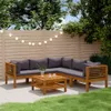 The Living Store 6-tlg. Garten-Lounge-Set mit Auflage Produktbild-Vorschau 1