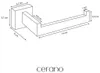 Soporte de pared para papel higiénico Alto, cromado Vista previa de la imagen del producto 3