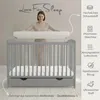 Love For Sleep Grau Babybett Gitterbett mit Schublade 120 x Produktbild-Vorschau 2