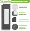 A diagram showing different parts of an air filter with descriptive text. Produktbild-Vorschau