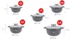 Klönberg 10-teiliges Topfset, antihaftbeschichtet, ideal Produktbild-Vorschau 2