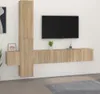 vidaXL 5 tlg. TV Schrank Set Sonoma Eiche Holzwerkstoff - Produktbild-Vorschau 2
