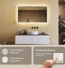 Prostokątne lustro łazienkowe z oświetleniem LED 100x70 cm, Podgląd zdjęcia produktu 2