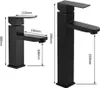 Two black faucets with dimensions indicated by lines and text. Náhľad obrázku produktu