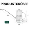 Edelstahl Gießkanne 1L,Lange Düse, transparenter Korpus mit Produktbild-Vorschau 2