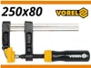 Tesařský svěrka 250 × 80 mm s litinovými čelistmi Náhled obrázku produktu 4