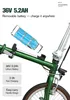 16" Skládací elektrické kolo 36V5.2Ah e-bike Dojíždění Náhled obrázku produktu 19