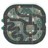 A play mat designed to look like a forest road system with various animals and elements. Náhled obrázku produktu