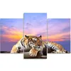 Triptychon auf leinwand tiger vor einem Produktbild-Vorschau 3