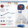 Set di canestro da basket regolabile 4 in 1 per bambini con Anteprima dell’immagine prodotto 4
